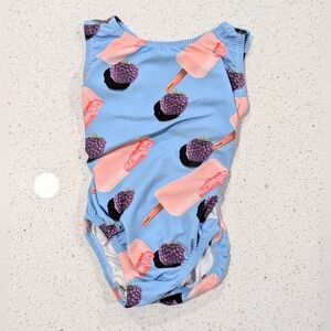 TINY TODDLER Foxy Gymnastics Leotard CXXS 4/5 XX- Small ULTRA SOFT Open Back